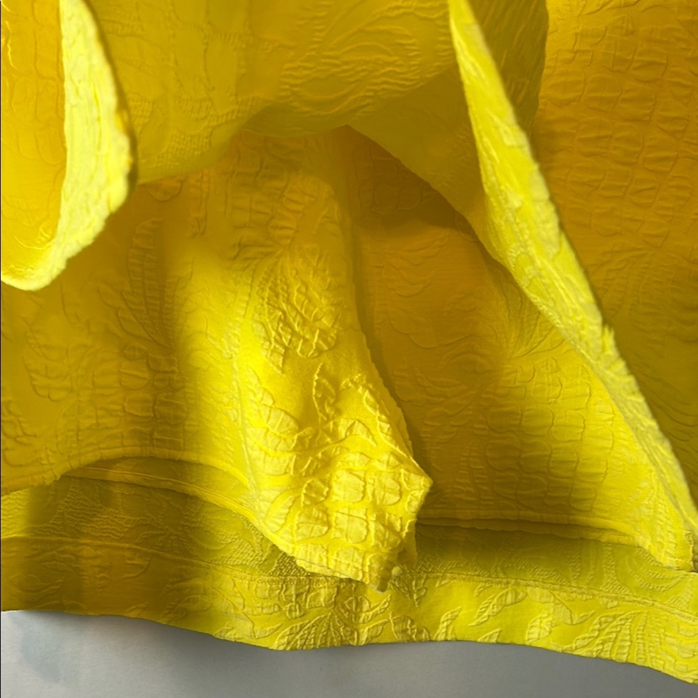 One-Shoulder Yellow Ruffle Romper - Picture 7 of 15
